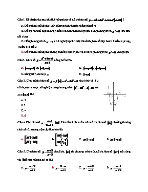 Đề ôn tập môn Toán - Đề 1